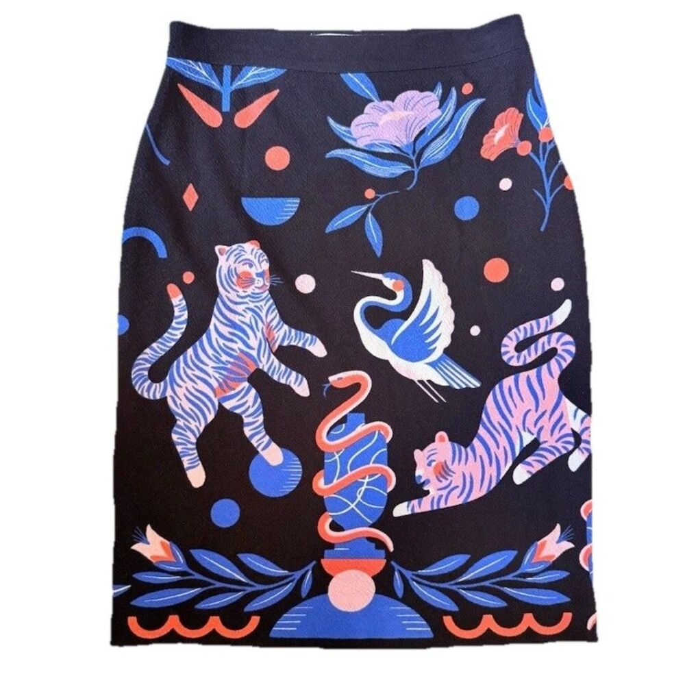 Anthropologie Super Nice Letters Julie Midi in Black Sweater Skirt Small Women's